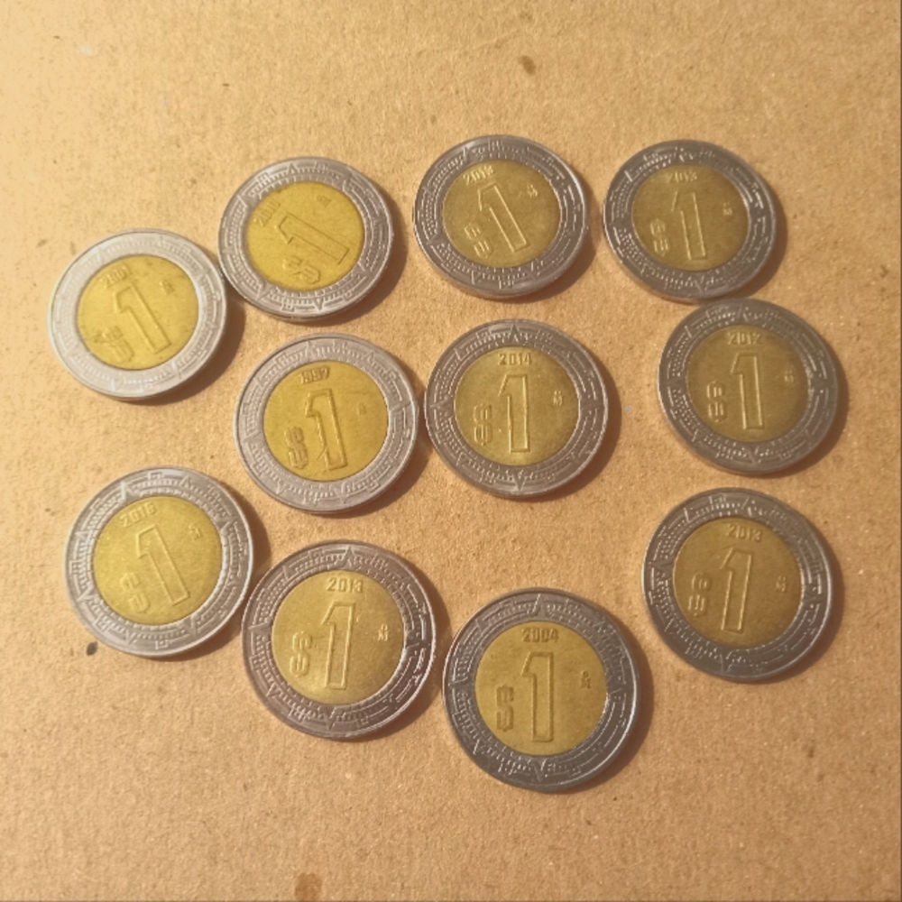 Mexico 1 Peso Coin Set